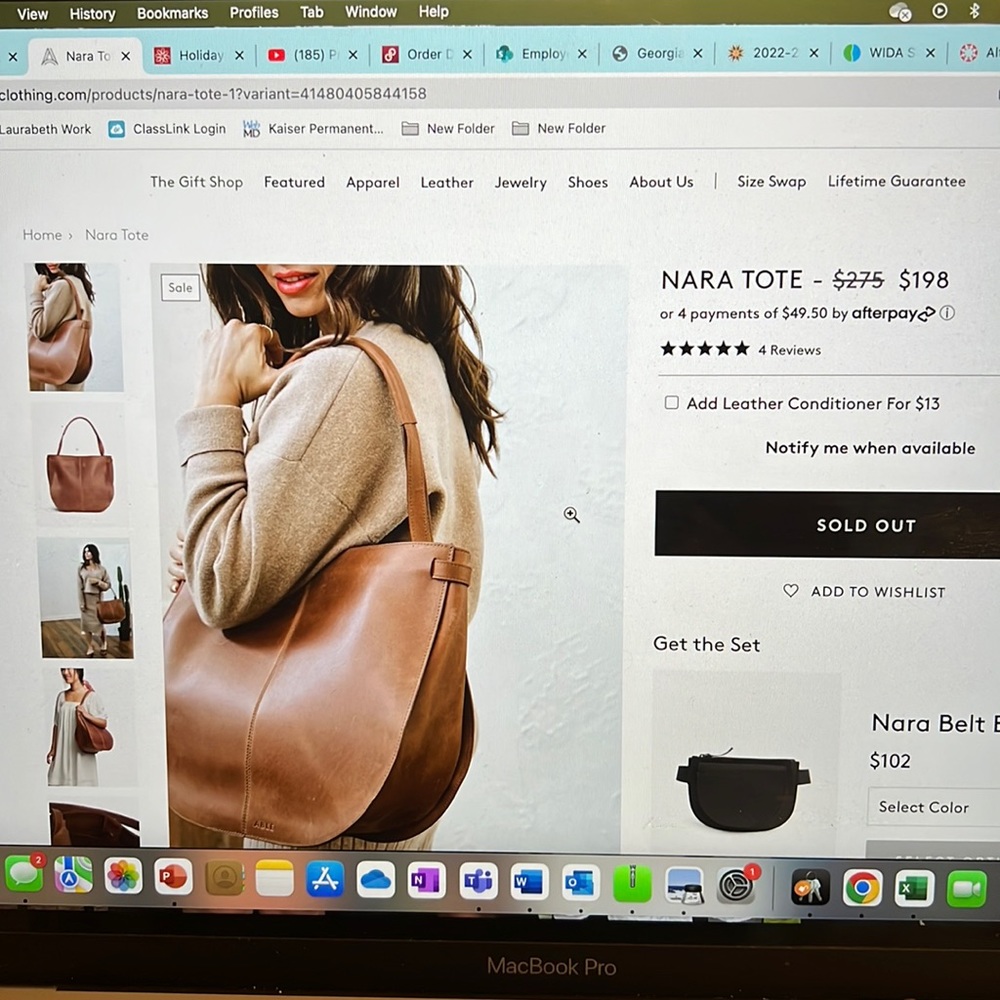 Able brand Nara Tote leather